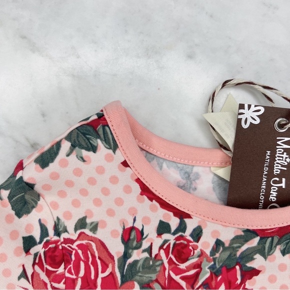 NWT Matilda Jane Kensley Girls Floral Print Dress ~ - Picture 9 of 9